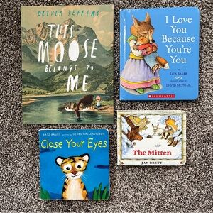 Bundle of 4 Children’s Books | Animal, Emotion Themes | Toddler and Preschoolers